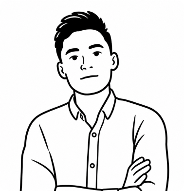 Illustrated portrait of Alwan Rosyadi
